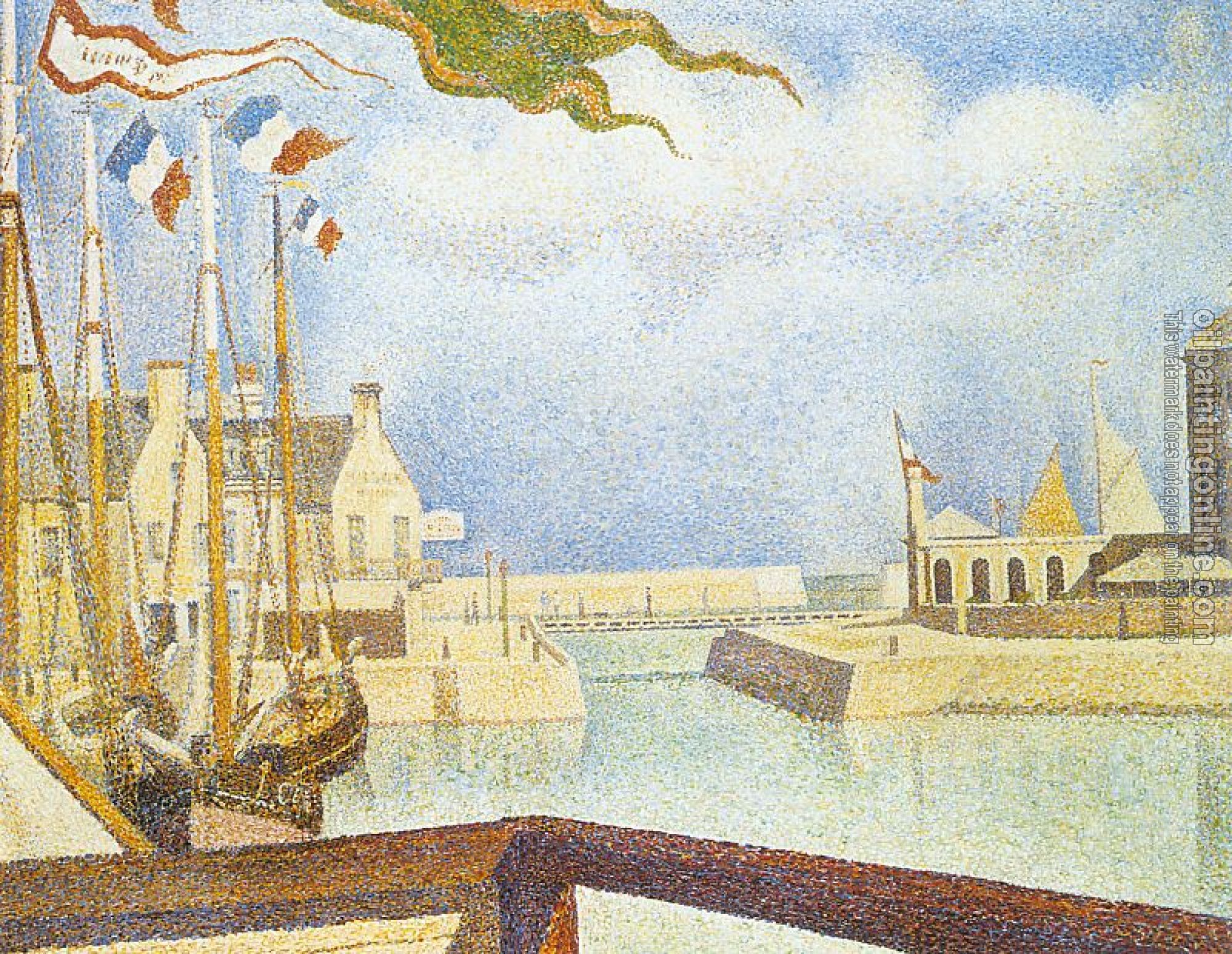 Seurat, Georges - Port-en-Bessin, Sunday